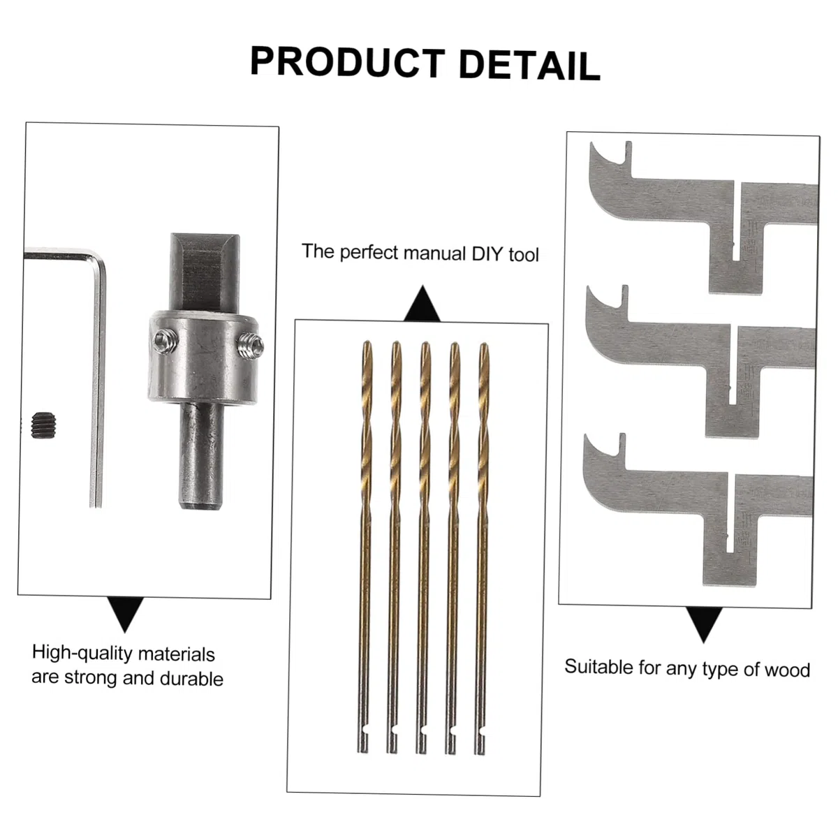 PRETYZOOM Set di Utensili per Lavorazione Fresa per Braccialetti e Punte da Trapano in Acciaio Alto, per Lavorare Anelli e Cerchi in Materiale Naturale