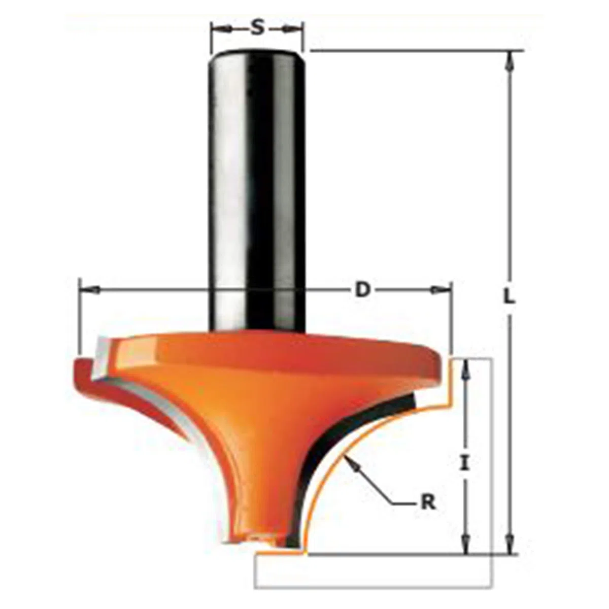 CMT ORANGE TOOLS 727.060.11 FRESA RAGGIO CONCAVO HW Z2 S=6 D=23 R=6 DX