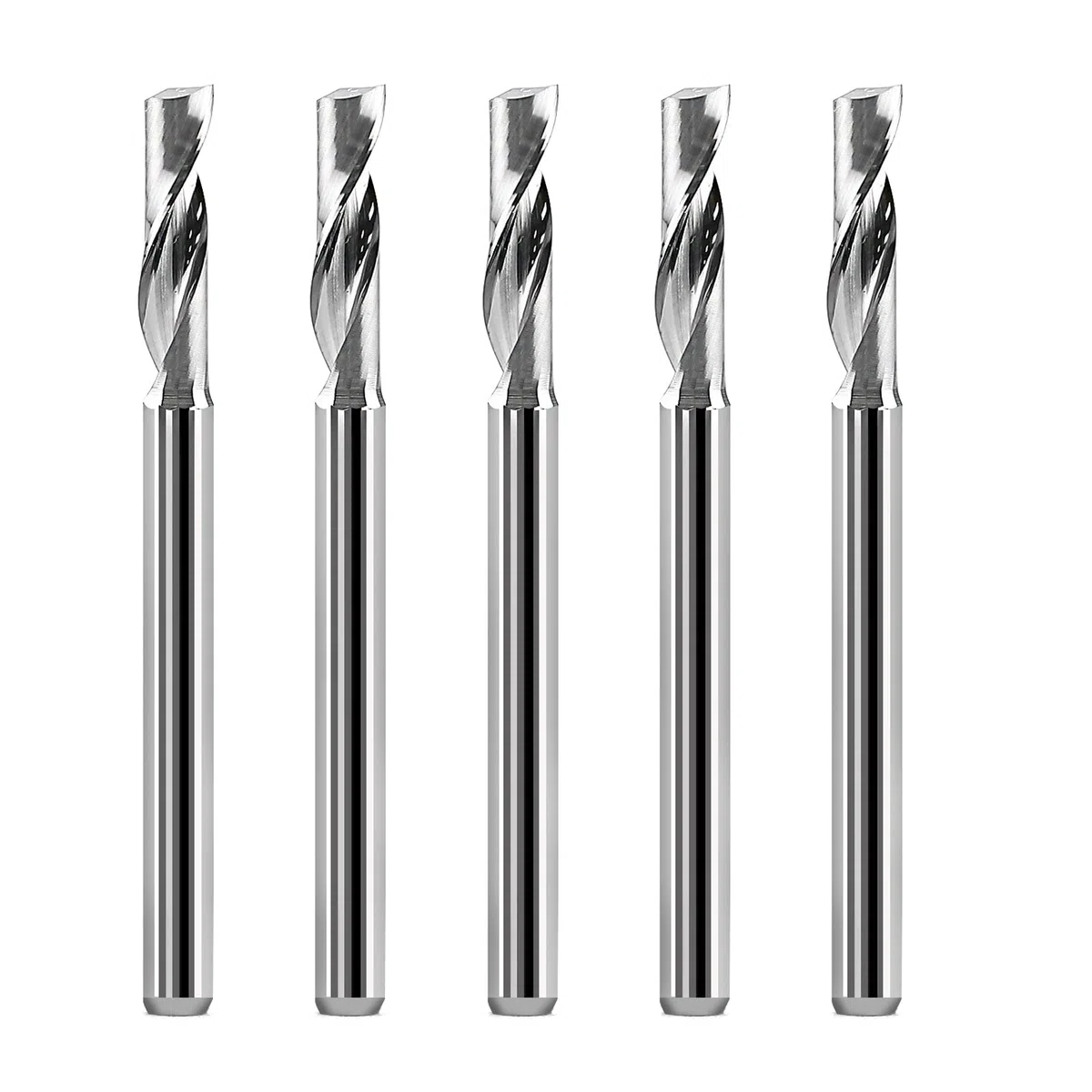 Fresa 3.175mm CNC utensile router frese a una lama frese elicoidali per alluminio tungsteno acciaio metallo fresa a testa intaglio poco