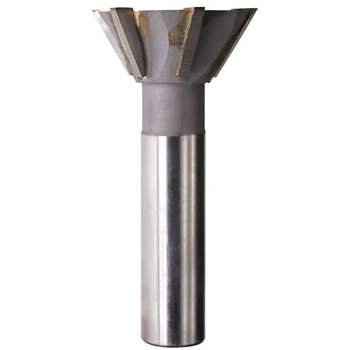 1 pz. Fresa a coda di rondine, 45 gradi 60 gradi gambo dritto HSS Fresa a coda di rondine Fresa a coda di rondine Fresa CNC for stampi in metallo Acciaio, ghisa, acciaio al carbonio(45 degrees,D12Xd8X