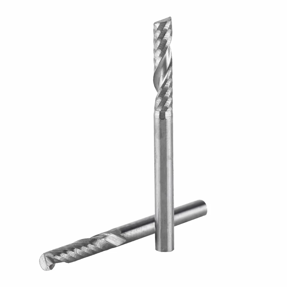 10 Pezzi Fresa a Testa Cilindrica Carburo di Tungsteno per Legno e Acrilico 3.175 x 15mm