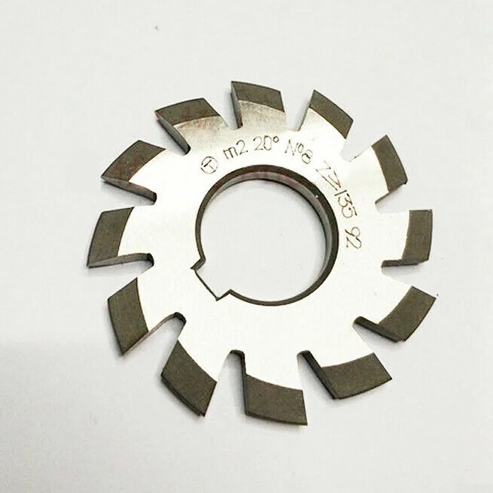 HpLive 8 pezzi HSS M2 foro 22 mm, set di frese ingranaggi Involute, 2, PA 20°, #1-8 per la fabbricazione di ingranaggi