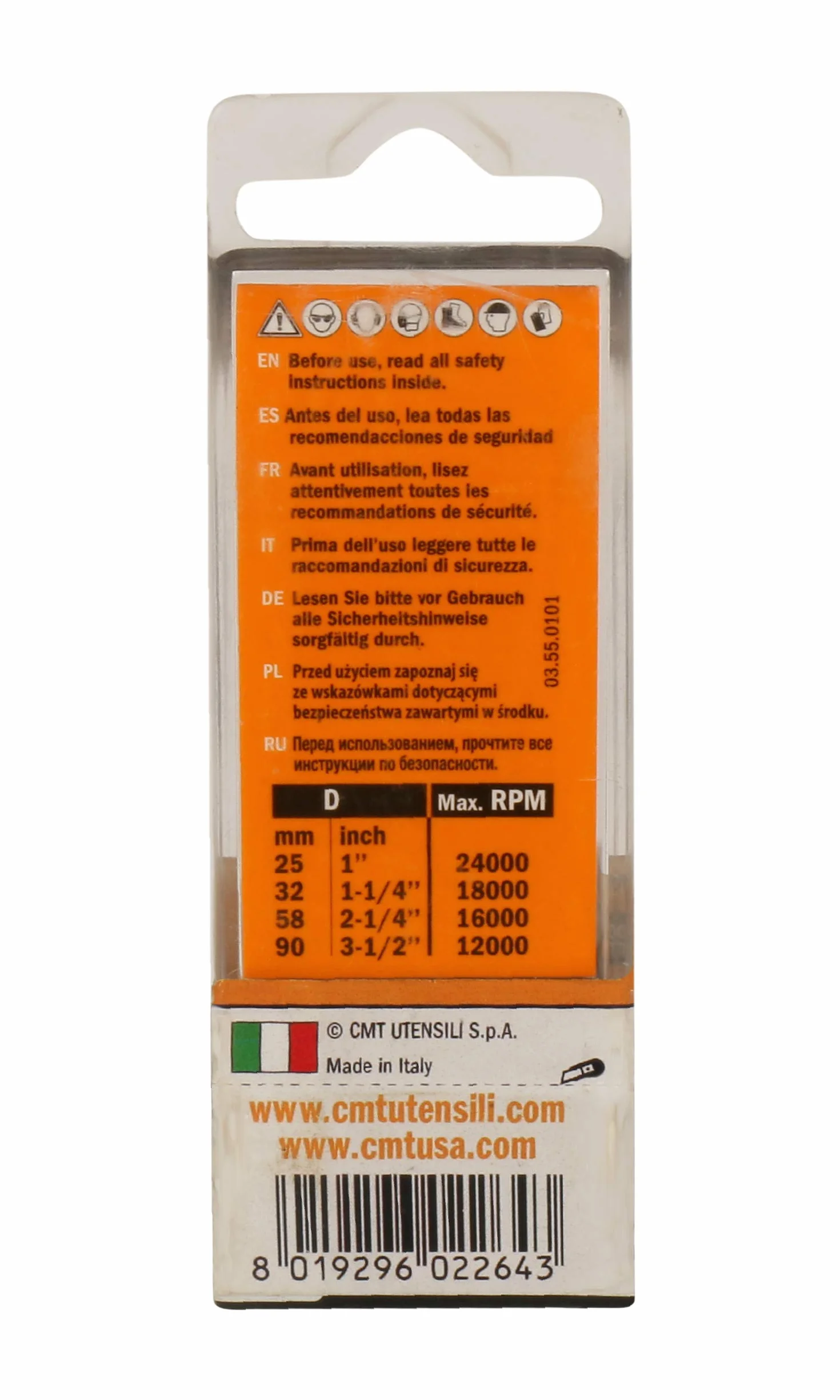 CMT 177.350.11 - FRESA TAGLI DIRITTI Z2+1 HW S=12x50 D=35x35x90 DX
