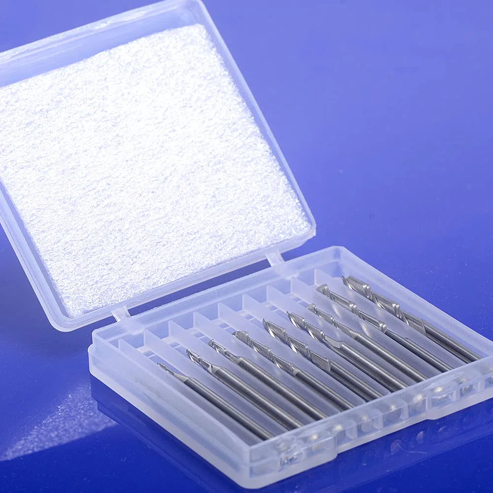 Fresa per lavori in legno, diametro 1 mm, 1,5 mm, 2,0 mm, 2,5 mm, 3,175 mm, punte a sfera in metallo duro, fresa per incisione CNC