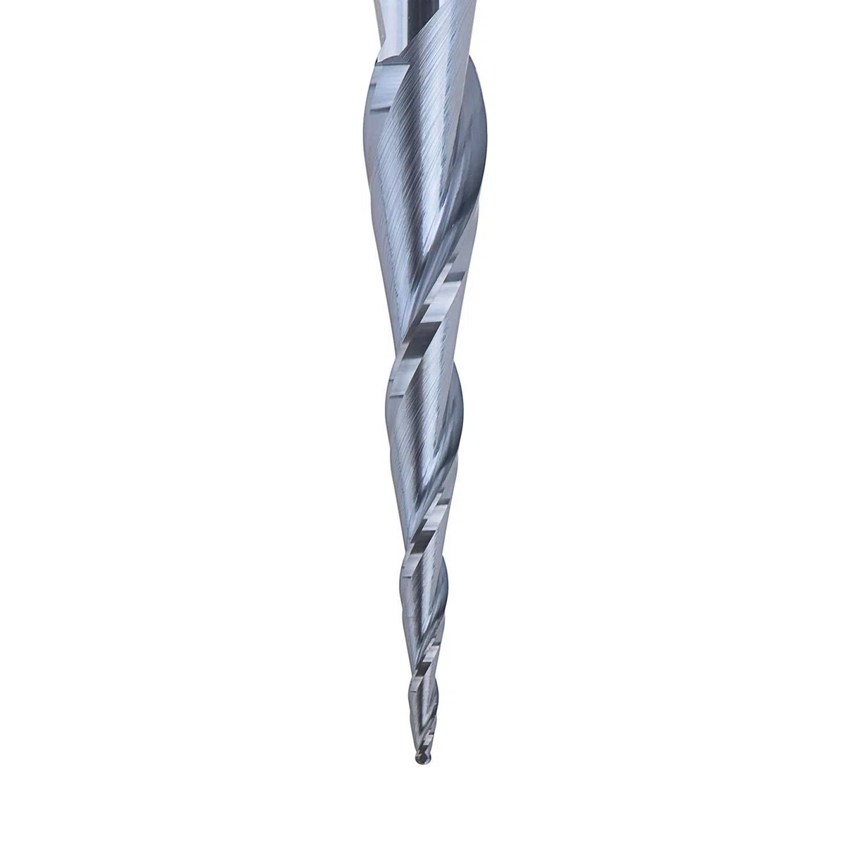 Spetool R0.5mm Shank 1/4", Carburo di Tungsteno Solido Fresa Conica Palla Naso 2 Flauti Rivestito TiAlN Fresa CNC Strumento per Incisione Intaglio