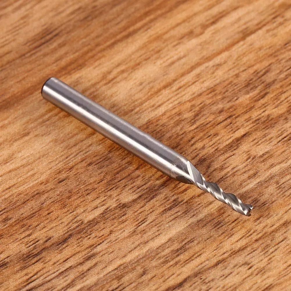 Frese Per Frese,Codolo Da 6 Mm,3 Taglienti, HSS E Alluminio, Fresa Da 3 Mm Di Diametro, Fresa Diritta, Utensile Da Taglio, Lunghezza Della Scanalatura Da 19 Mm, Per Legno, Nylon, Alluminio, Acciaio