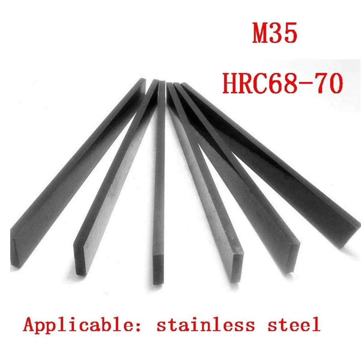 Barra del Coltello in Acciaio Bianco Che Gira 4 * 6 * 8 * 10 * 12 * 14 * 16 * 20 * 25 * 30 * 200 mm Supera l'acciaio Inossidabile Duro M35 Contiene Cobalto HRC68-70 HSS (Size : 4 x 14x200mm)