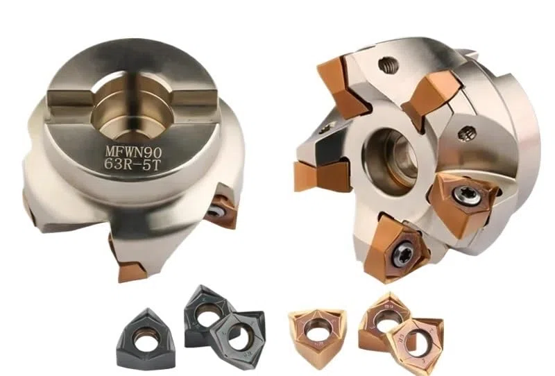 BoBoBn Grado for Testa di fresatura Esagonale a Doppia Faccia MFWN90 for Fresa a Inserto for Disco di fresatura WNMU 0806(D63R-22-5T)