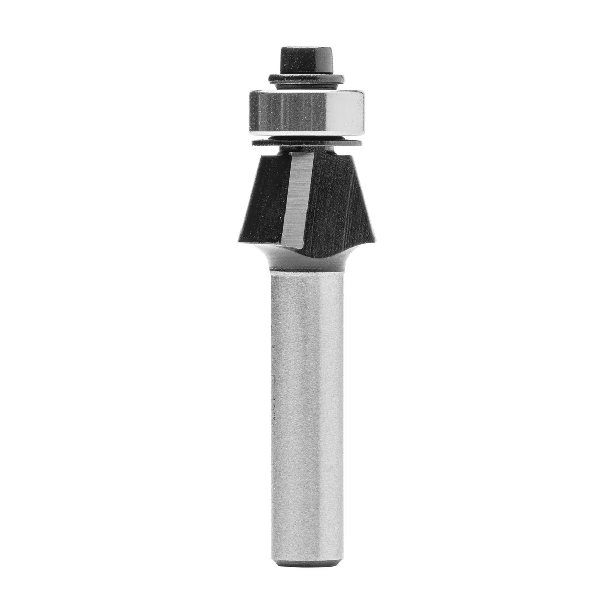 ENT 13740 Fresa a smusso carburo, Gambo (S) 8 mm, diametro (D) 17,2 mm, NL 9,5 mm, E 15°, SL 32 mm, con cuscinetto a sfere