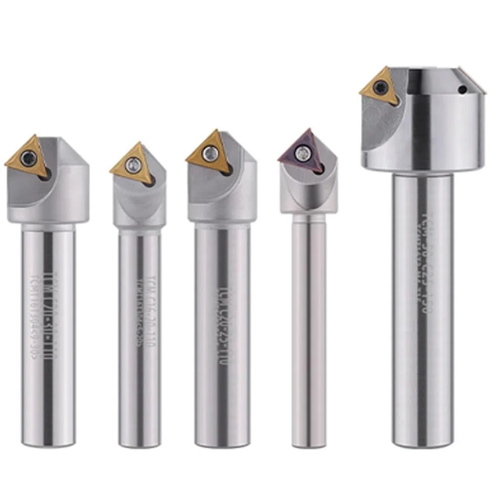 TCM Utensile for smusso a 45 gradi 12 16 20 mm C20-40-120 Tornio CNC Fresa for acciaio al tungsteno TCMT Inserto in metallo duro Fresa (Size : C12-20-110)