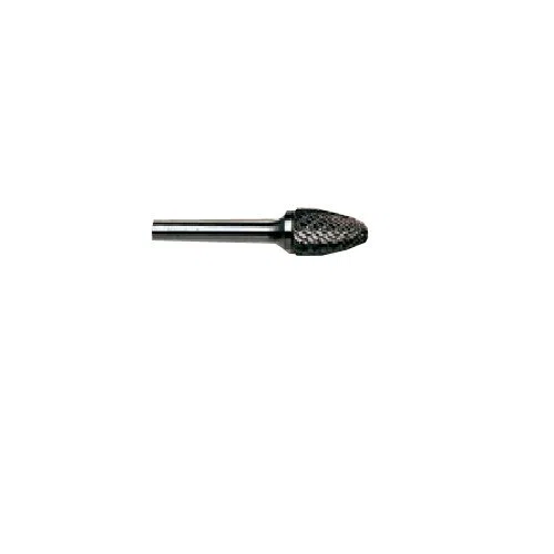 Flexovit 07660717864 - Fresa in carburo di tungsteno, doppio taglio, occhiello sferico, forma F, 10 mm D1 x 19 mm L1 x 6 mm D2 x 65 mm L2