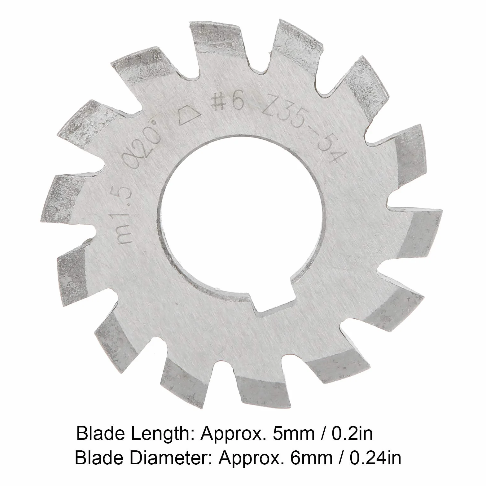 8Pcs Gear Cutter 20 ° Gear Cutter M1.5 Fresa per Ingranaggi in Acciaio Ad Alta Velocità Forniture Industriali