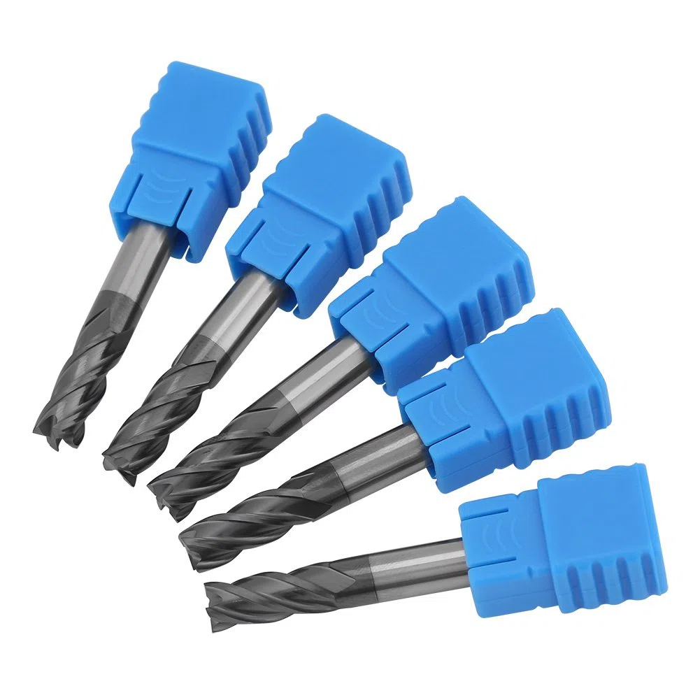 5 pezzi CNC fresa centro taglio fresa carburo di tungsteno, codolo fresa in carburo di tungsteno solido affusolato punte del naso della sfera diametro 6mm x lunghezza 50mm