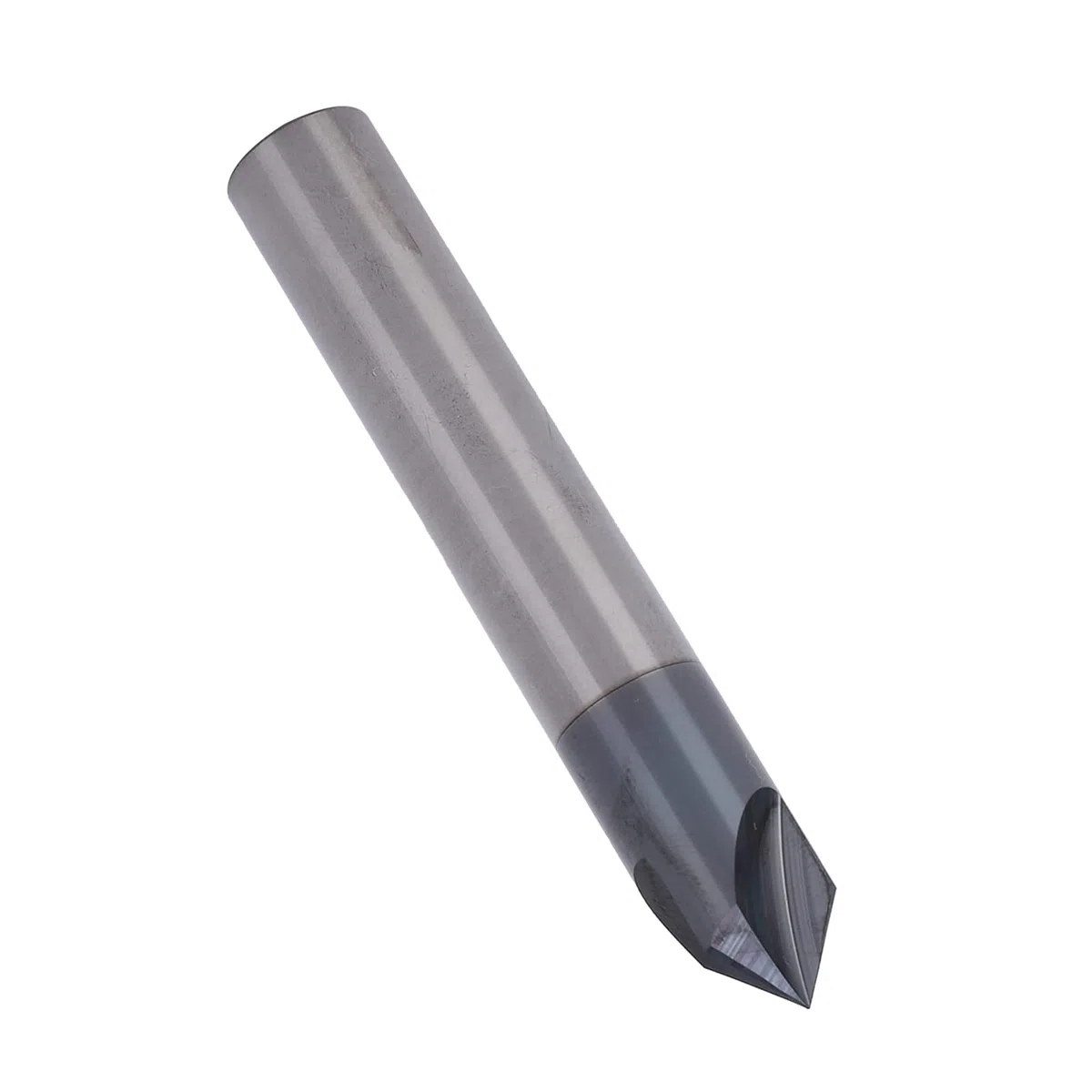 Fresa per Smusso 3 Scanalature 90 ° Fresa per Fresa in Acciaio Al Tungsteno Utensile per Intaglio per Lucidatura CNC per Rame in Alluminio, Frese per Smusso (D3*90°*50L)