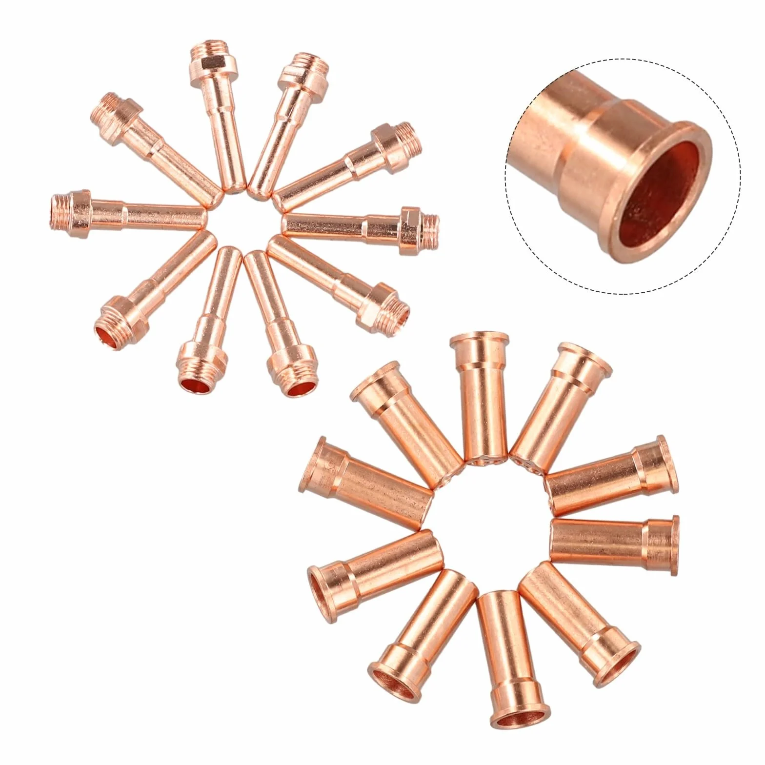 Set di 20 ugelli per elettrodi per taglio al plasma, ricambio per torcia Cebora CP-70, compatibile con punte 1403 1395/L, WSP-09001/WSP-09002
