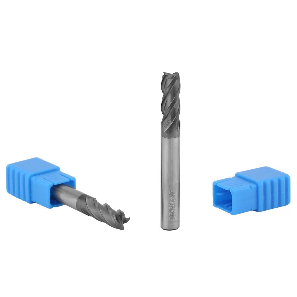 5 pezzi CNC fresa centro taglio fresa carburo di tungsteno, codolo fresa in carburo di tungsteno solido affusolato punte del naso della sfera diametro 6mm x lunghezza 50mm