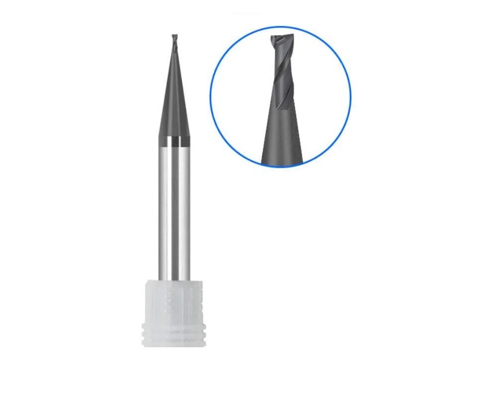 VHM fresa Ø 0,5 mm – Fresa in micro metallo duro – rivestimento TiSiN – Codolo 4 mm