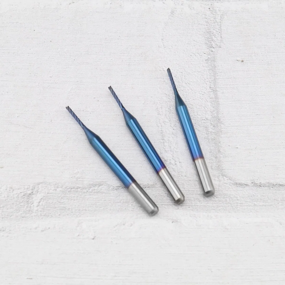 OTOTEC 10 Pz 1.0mm Blu Rivestito Mulino Per Mais Taglio Gambo Diametro 3.175 Lunghezza 38mm Carburo Di Tungsteno Fresa PCB Incisione CNC Router Bit Per Macchinari