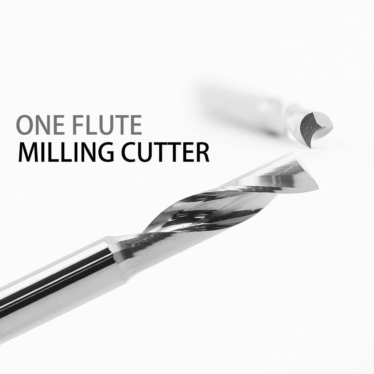 Fresa 3.175mm CNC utensile router frese a una lama frese elicoidali per alluminio tungsteno acciaio metallo fresa a testa intaglio poco