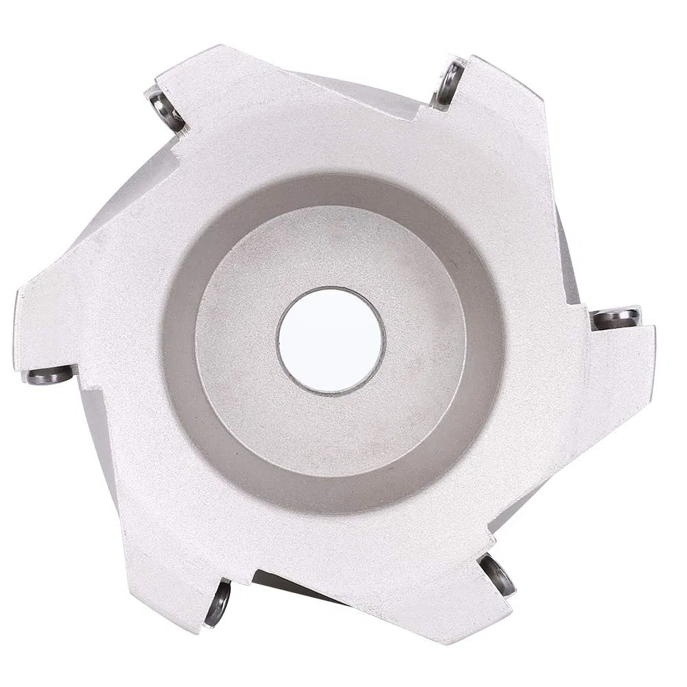 Hyuduo Fresa Frontale BAP400R-80-27-6T 90 Gradi Acciaio ad Alto Tenore di Carbonio 80mm 6 Taglienti Rivestimento Indicizzabile con Cacciavite per Lavorazione Metallo