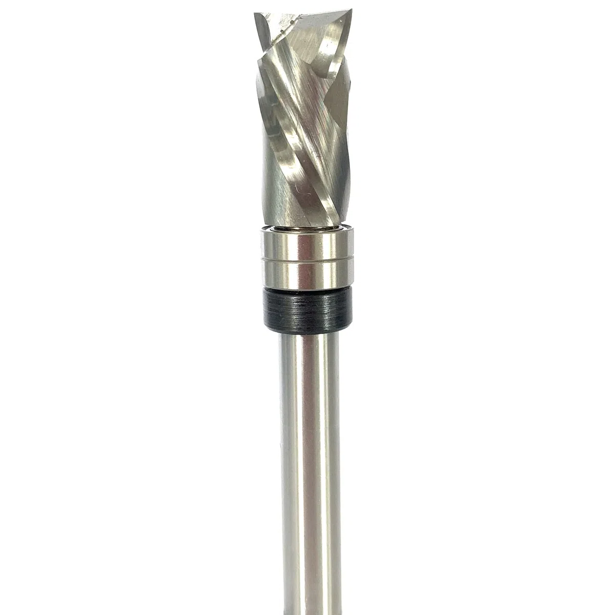 Fresa elicoidale da 8 mm, codolo Up-Down Cut, fresa a compressione VHM, fresa a compressione con 2 cuscinetti a sfera sul fusto, fresa superiore a doppio taglio, per la lavorazione del