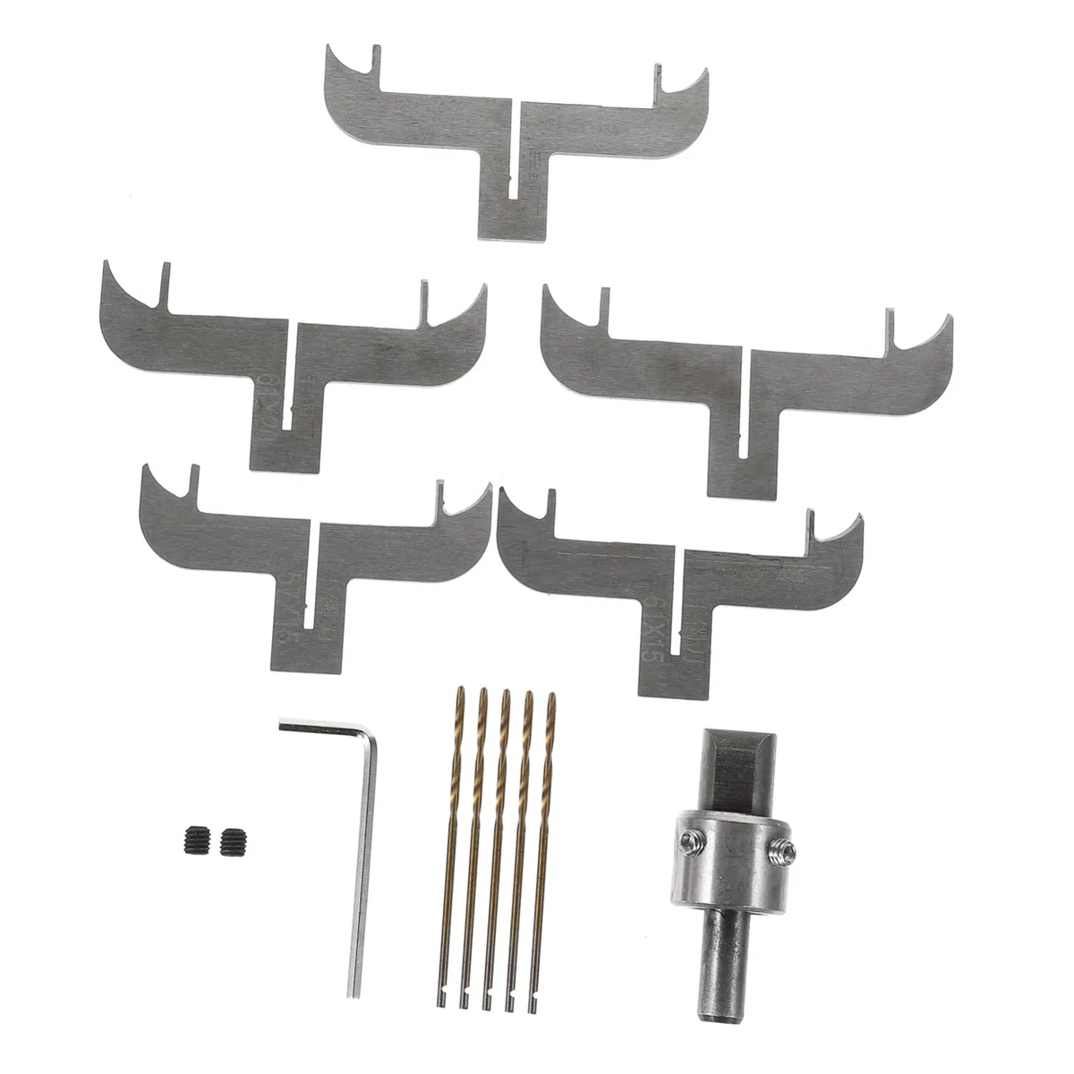 PRETYZOOM Set di Utensili per Lavorazione Fresa per Braccialetti e Punte da Trapano in Acciaio Alto, per Lavorare Anelli e Cerchi in Materiale Naturale