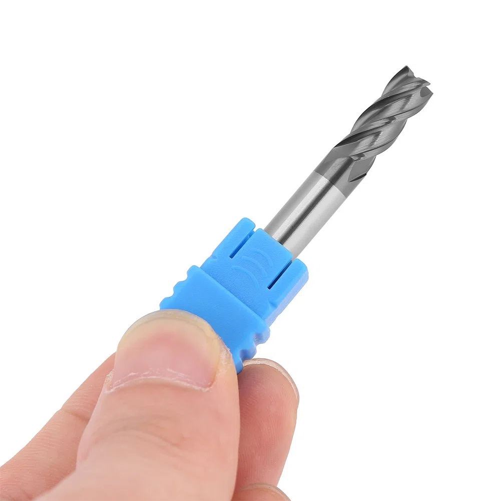 5 pezzi CNC fresa centro taglio fresa carburo di tungsteno, codolo fresa in carburo di tungsteno solido affusolato punte del naso della sfera diametro 6mm x lunghezza 50mm