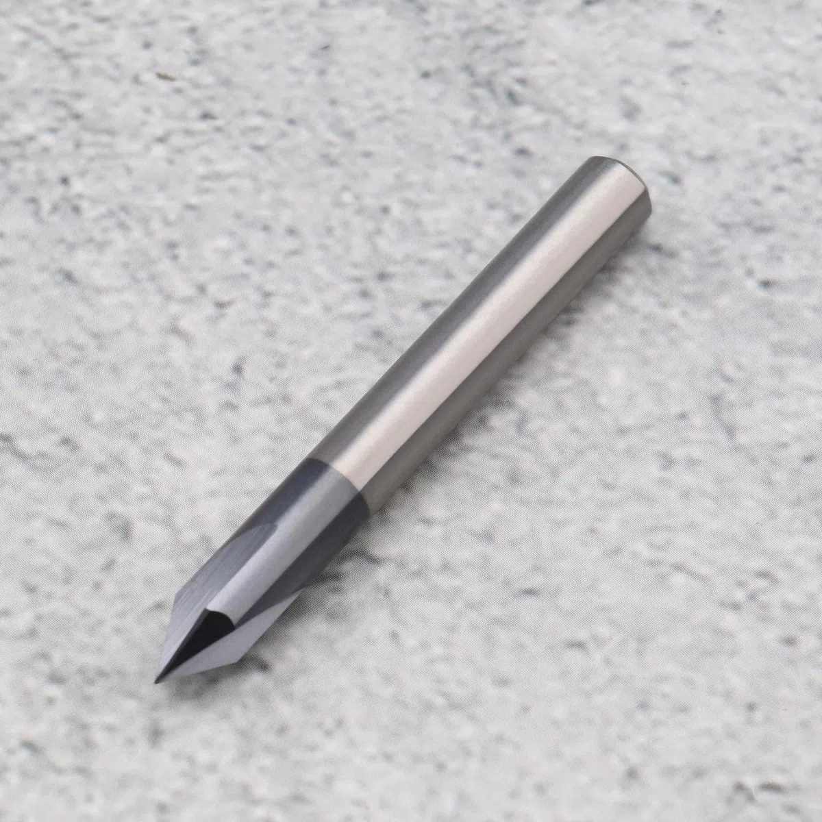 Fresa per smusso 3 flauti 60 gradi 6mm Shank TiAlN rivestito in carburo di tungsteno solido V Groove Router Bit per intaglio scanalatura a V CNC Lettering Signs Chamfering End