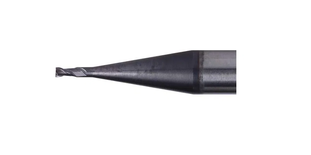VHM fresa Ø 0,5 mm – Fresa in micro metallo duro – rivestimento TiSiN – Codolo 4 mm