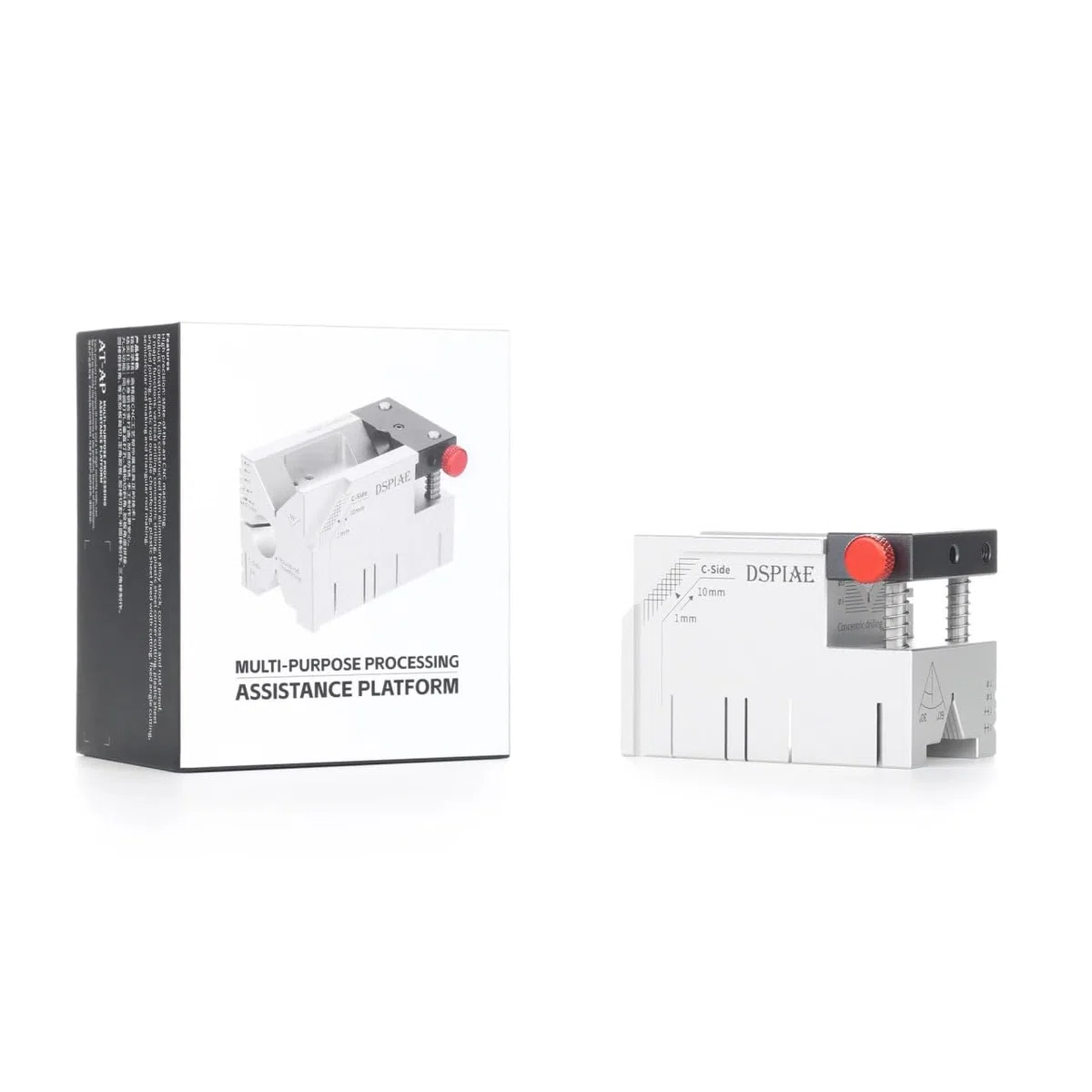 DSPIAE Piattaforma di lavorazione hobby all-in-one, cubo di taglio di precisione, guida di perforazione, taglio angelo