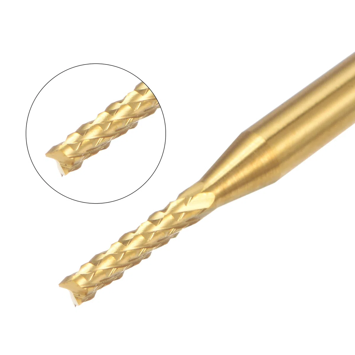 QUARKZMAN 10pz 1,7mm Fresa Carburo Titanio con Rivestimento Fresa Incisione Punte Router CNC per Macchina PCB, Attacco da 1/8"