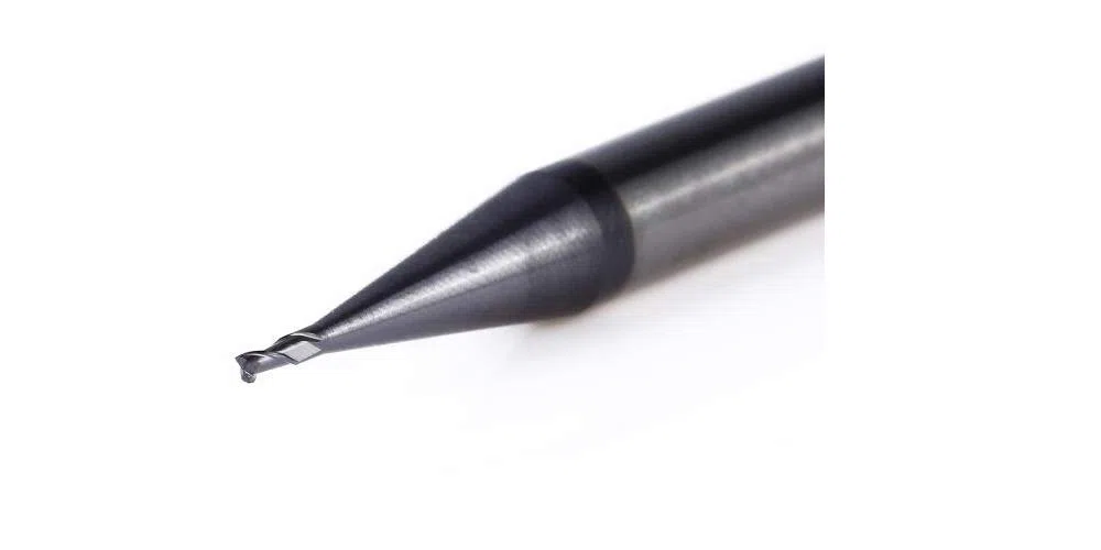 VHM fresa Ø 0,5 mm – Fresa in micro metallo duro – rivestimento TiSiN – Codolo 4 mm
