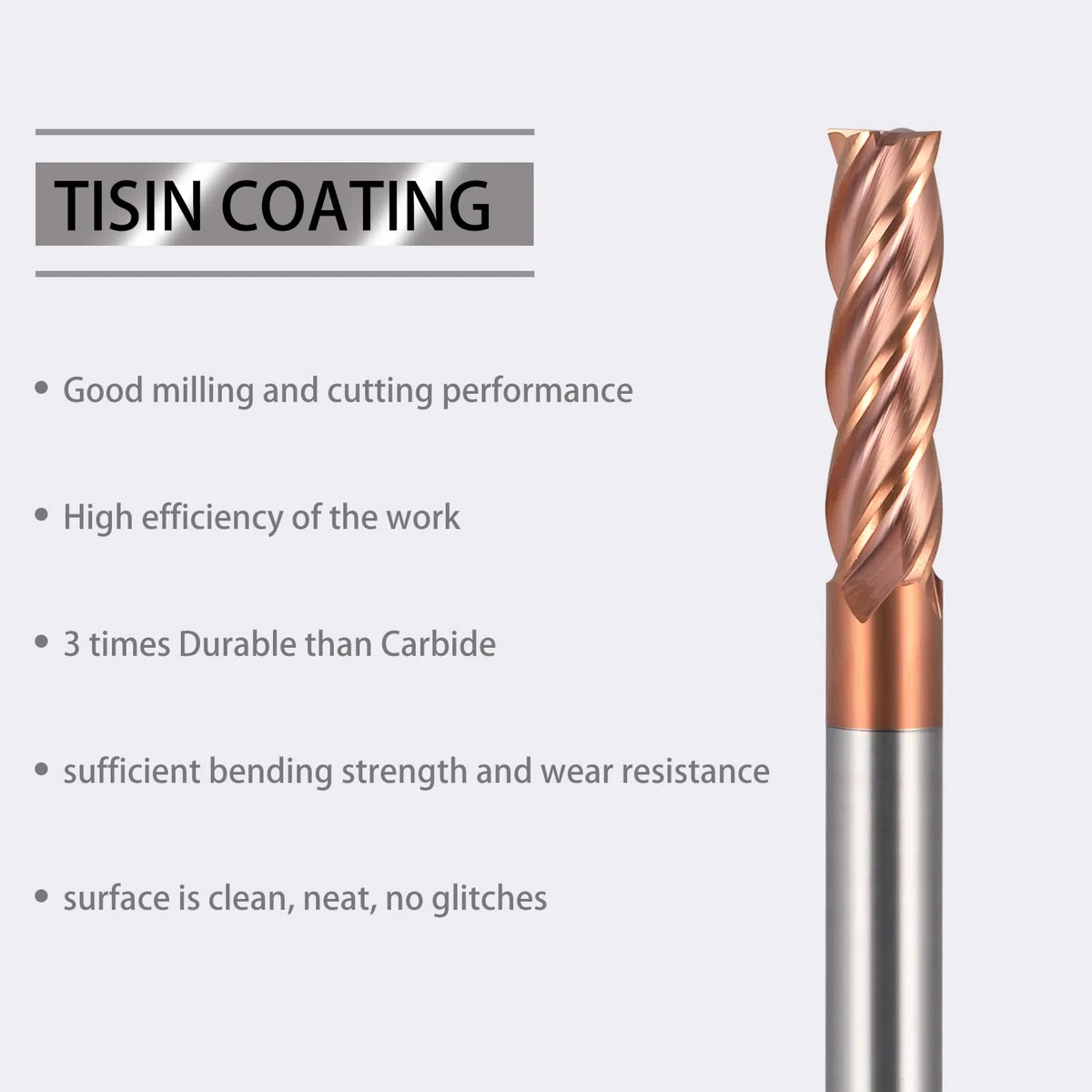 5 frese a gambo in metallo duro 4 flauto, 6 – 12 mm, CED TiSiN Coat, punta elicoidale VHM CNC, punte per trapano/fresa, 55 HRC, punta per trapano per acciaio, lega di alluminio, rame