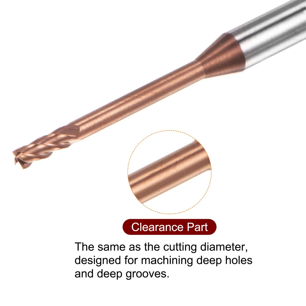 sourcing map Fresa a punta quadrata con gambo da 4 mm 2 mm x 20 mm in metallo duro rivestito AlTiSin 4 flauti fresa extra lunga per acciaio inossidabile in lega di acciaio temprato