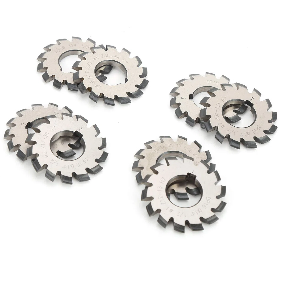 8 Pezzi Fresa Per Ingranaggi Fresa Per Denti Per Ingranaggi Fresa Per Ingranaggi di Precisione Fresatrice Per Ingranaggi Utensile Per Evoluta Fresa Per Ingranaggi CNC