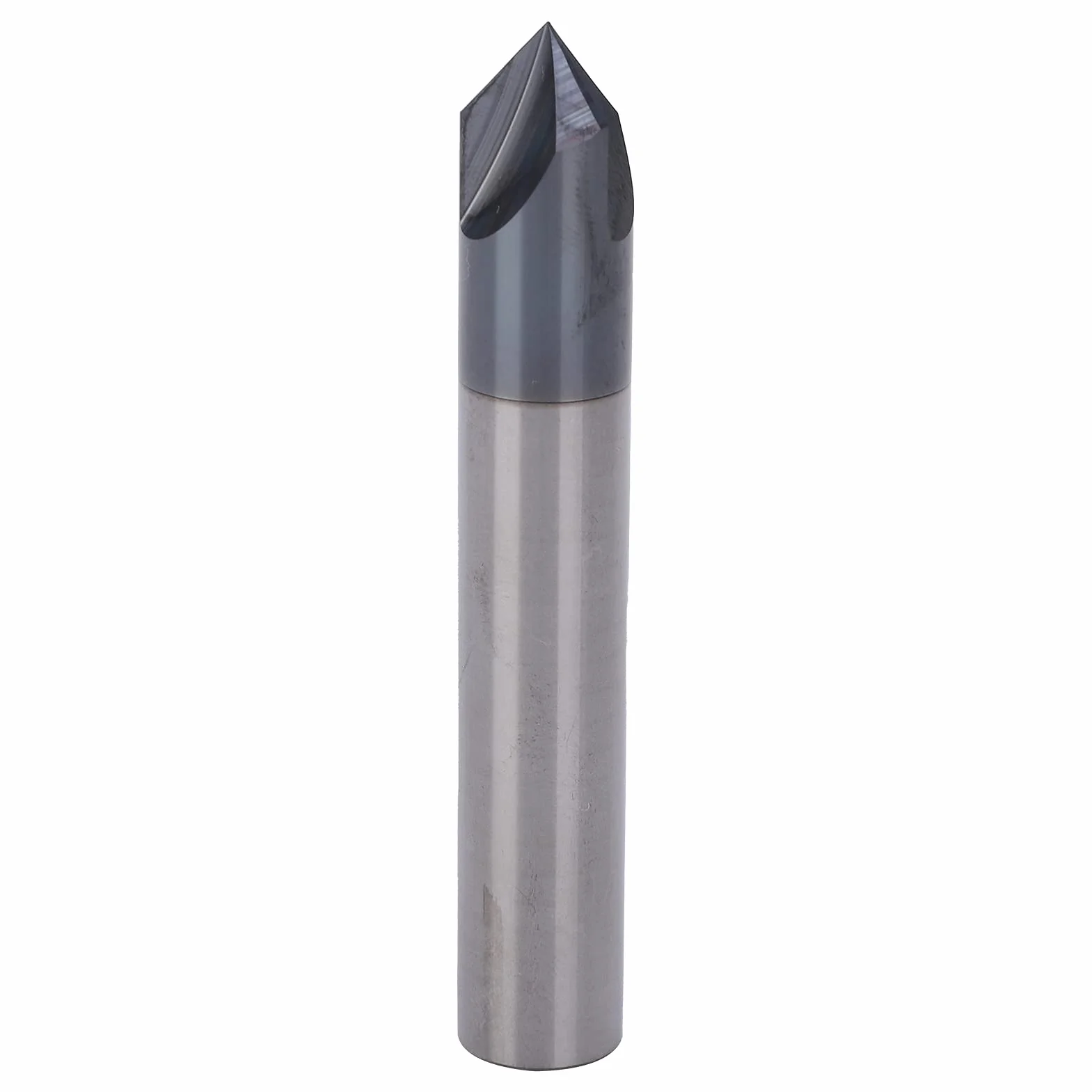 Fresa per Smusso 3 Scanalature 90 ° Fresa per Fresa in Acciaio Al Tungsteno Utensile per Intaglio per Lucidatura CNC per Rame in Alluminio, Frese per Smusso (D3*90°*50L)
