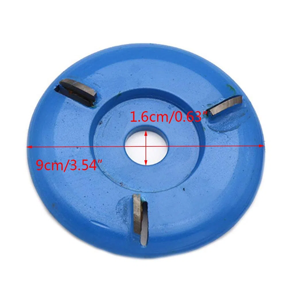90mm Diametro 22mm Foro Pialla Rotante Lama Curva Potenza Disco per Intaglio del Legno Fresa ad Arco Carpenteria Disco Turbo