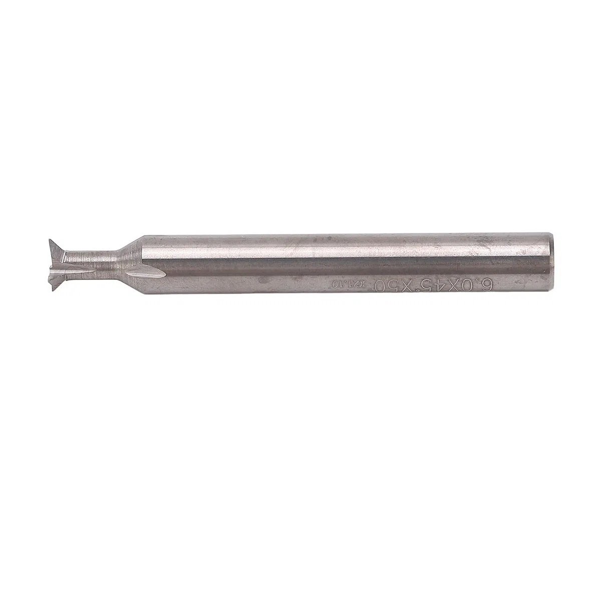 LiebeWH Fresa a Coda di Rondine in Metallo Duro Fresa a Coda di Rondine con Gambo Dia 6 Mm 4 Scanalature Fresa a Foratura Rapida 50 Mm di Lunghezza Fresa a Coda di Rondine Universale (45°)