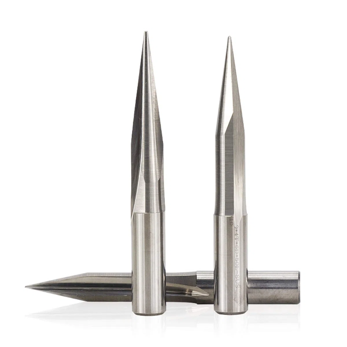 Zxxin-Punta della Fresa, 1pc CNC Carving Bit 6mm Shank 15/20/25/30 Gradi V Shape End Mill Tip 0.3-1.0mm 2 Flauto PVC Incisione acrilica Incisione Acrilico, Accessori