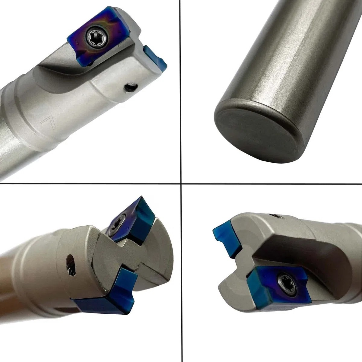 Supporto per fresa reversibile, 10 pezzi, APMT1604PDER con BAP400R C24-25-200, inserti in metallo duro, fresa a a spalla quadrata (400R C24-25-200-2T+APMT1604PDER viola)