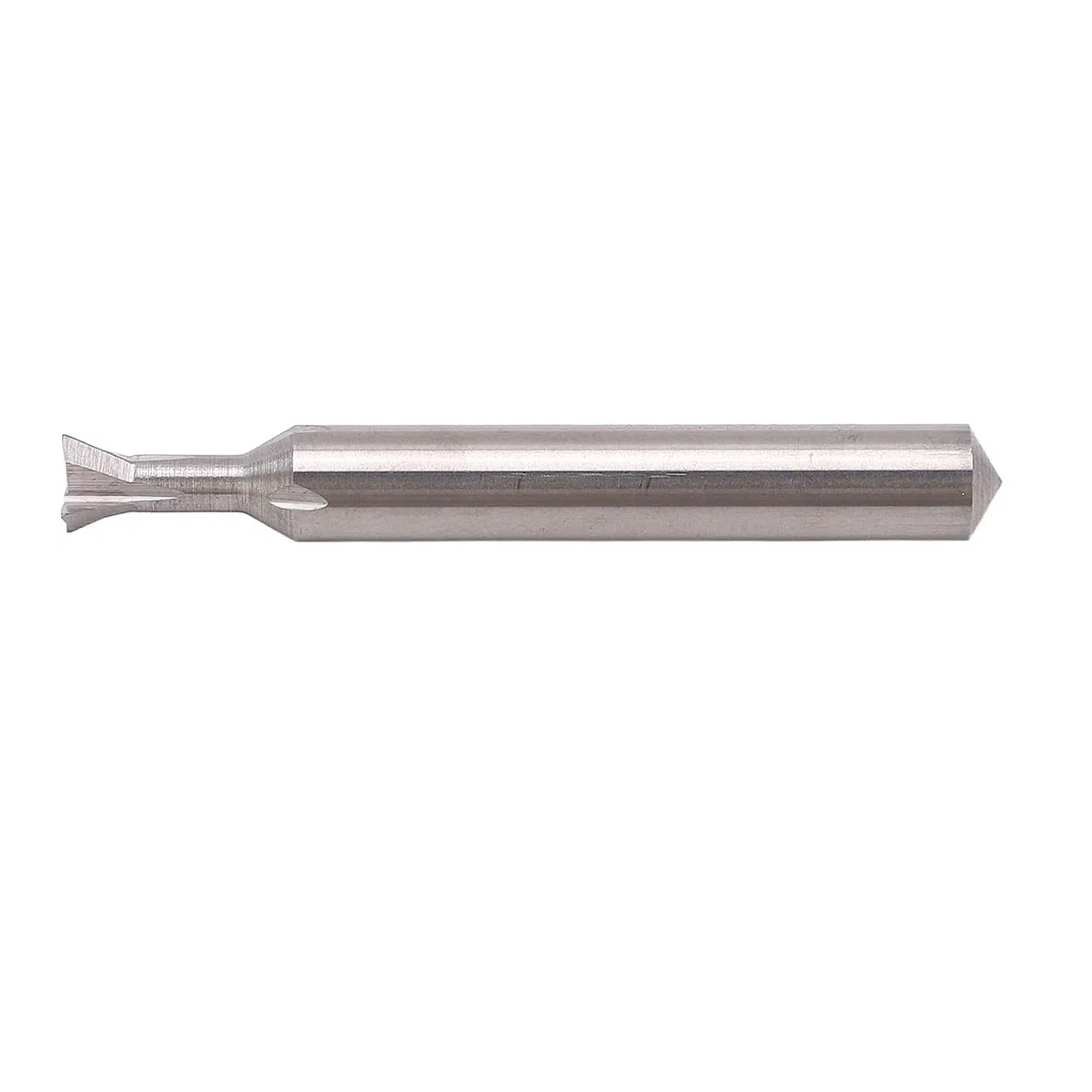 Fresa a Coda di Rondine in Metallo Duro 6 Mm di Diametro Gambo 4 Scanalature 50 Mm di Lunghezza Fresa per la Lavorazione del Legno Fresa a Coda di Rondine (65°)