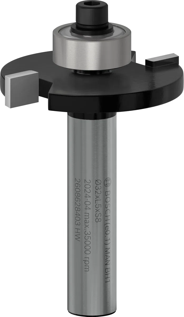 Bosch 608 628 403 Fresa a Disco per Scanalature 8 mm, D1 32 x 5 x 51 mm