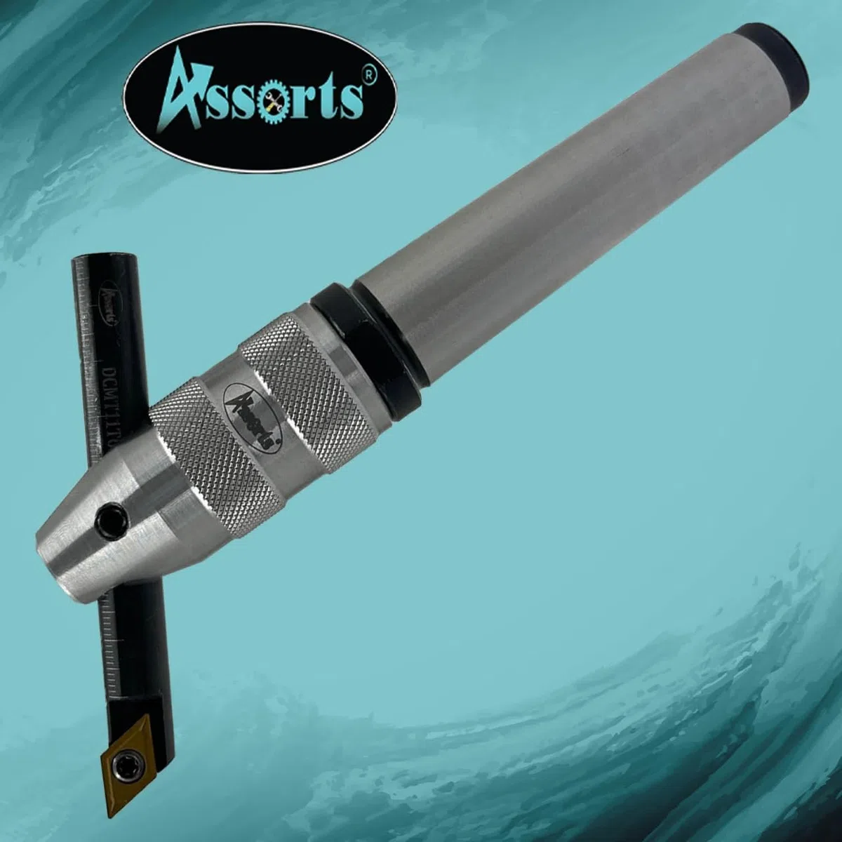 Taglierina per mosche con gambo MT3 e barra di alesatura indicizzabile - Include 10 inserti DCMT 11T304, chiave T-15 e custodia in plastica | Perfetto per affrontare e forare | Guarda il video