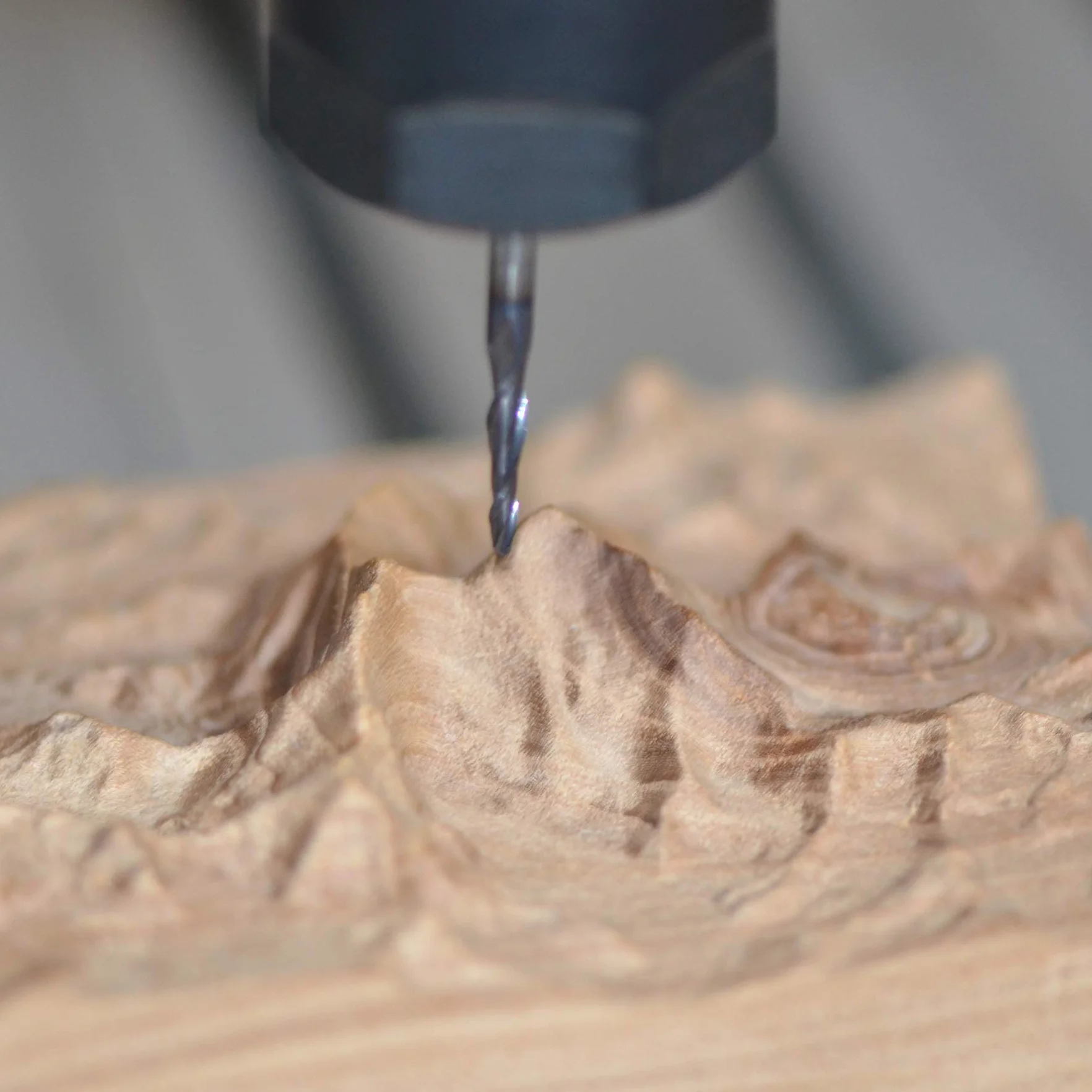 SpeTool 4 Pezzi Fresa Conica e Sferica 0,25~1,0mm CNC Con Gambo 1/8'' in Metallo Duro, Rivestimento TiAlN per Incisione e Intaglio del Legno in 2D e 3D