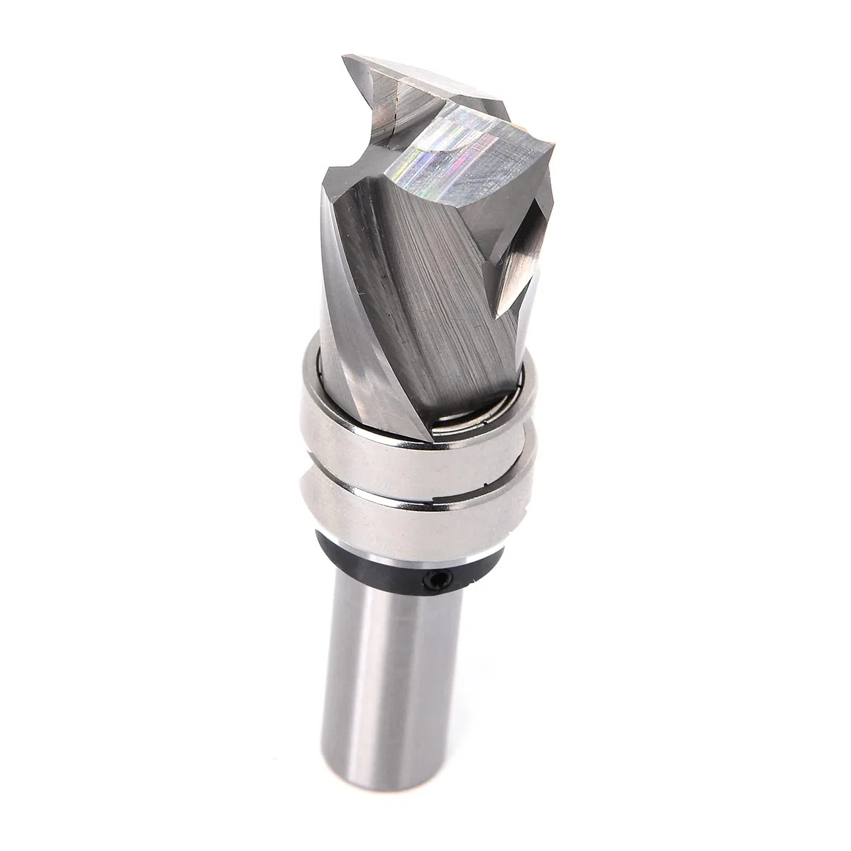 Fresa elicoidale da 8 mm, codolo Up-Down Cut, fresa a compressione VHM, fresa a compressione con 2 cuscinetti a sfera sul fusto, fresa superiore a doppio taglio, per la lavorazione del