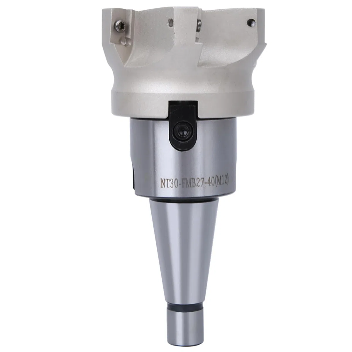 SEAFRONT Fresa a 6 Taglienti ad Angolo Retto per Spianatura NT30-FMB27 Portapinza con Inserti APMT1604 (NT30-FMB27+80 Dischi)