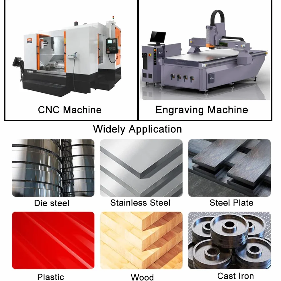 ASNOMY 2 pezzi frese a raggio VHM con testa sferica - Ø 5mm, rivestimento AlTiN HRC 55, frese a testa sferica in metallo duro, 2 taglienti fresa per incisione CNC per metallo