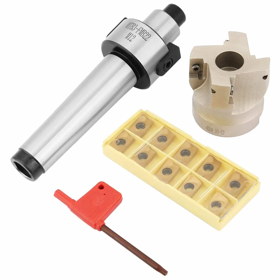 Fresa per spianatura 400R-50-22, MT3-FMB22 Extension 10pcs APMT1604 Inserti in metallo duro