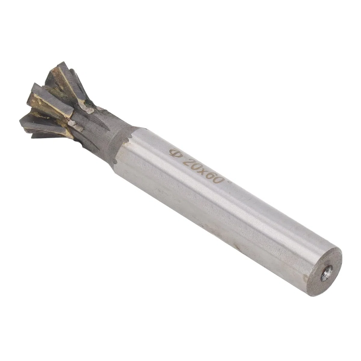 Fresa a Coda di Rondine a 6 Scanalature Utensile Taglio per la Lavorazione dei Metalli in Metallo Duro 60 Gradi per Acciaio Inossidabile e Acciaio Al Carbonio
