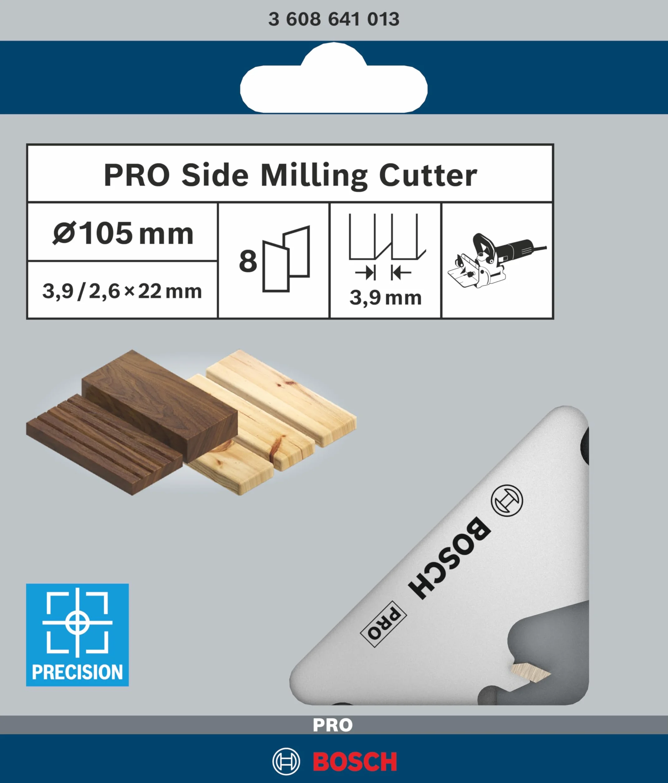 Disco fresar:Ø105x8x4,0mm, 105 x 22 x 4 mm, 8 Denti